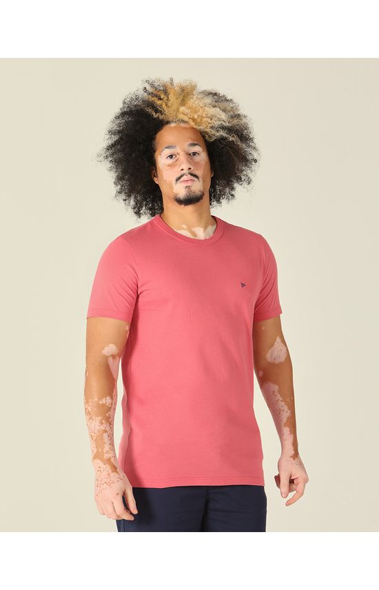 Camiseta Básica Masculina Slim Em Algodão