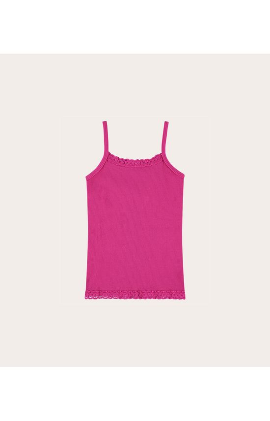 Blusa Infantil Menina Decote Quadrado Em Ribana Conforto Malwee Kids