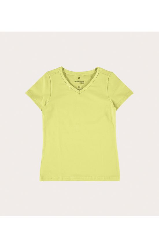 Blusa Infantil Menina Decote V Em Cotton Light Malwee Kids