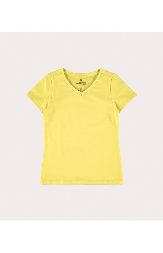 Blusa Infantil Menina Decote V Em Cotton Light Malwee Kids