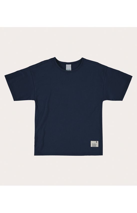Camiseta Infantil Menino Cava Deslocada Em Malha Orgânica Malwee Kids