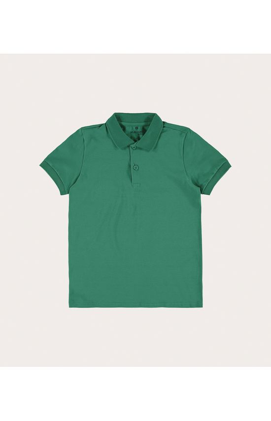 Camisa Polo Infantil Menino Gola Esporte Em Meia Malha Malwee Kids