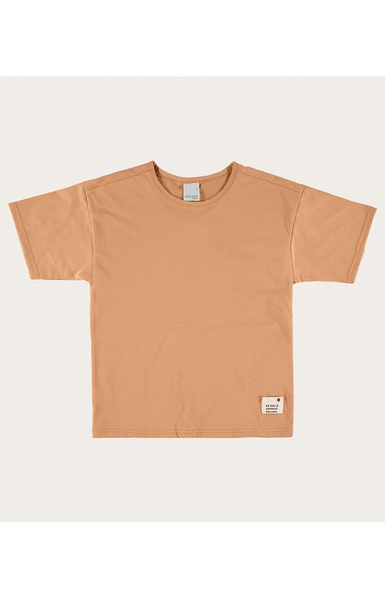 Camiseta Infantil Menino Cava Deslocada Em Algodão Orgânico Malwee Kids