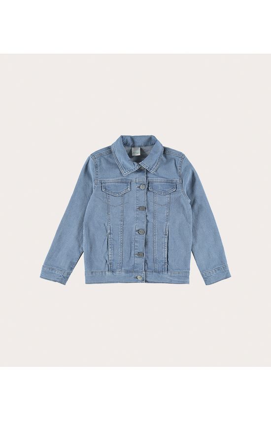 Jaqueta Infantil Unissex Recortes Em Jeans Moletom Malwee Kids