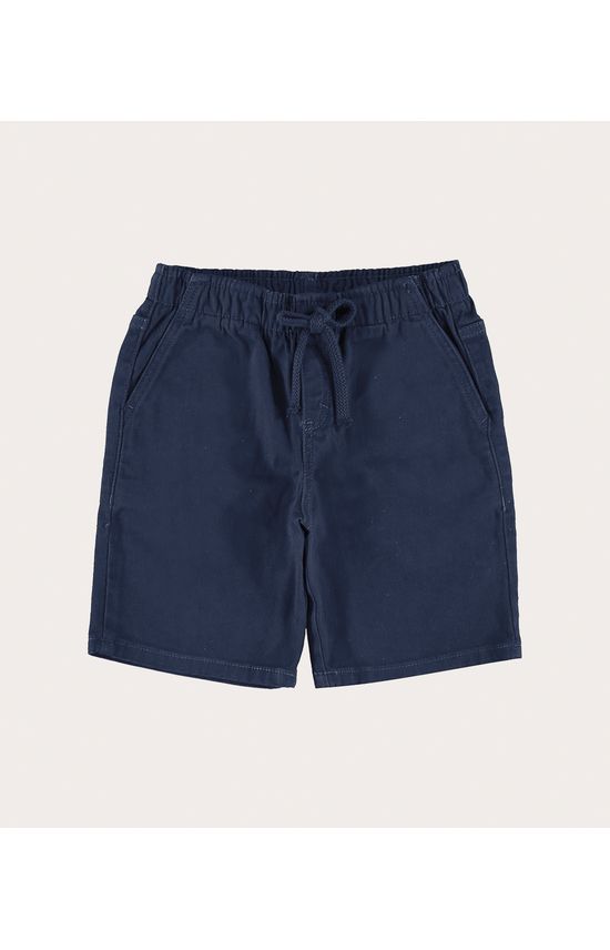 Bermuda Infantil Menino Tradicional Em Sarja Com Elastano Malwee Kids
