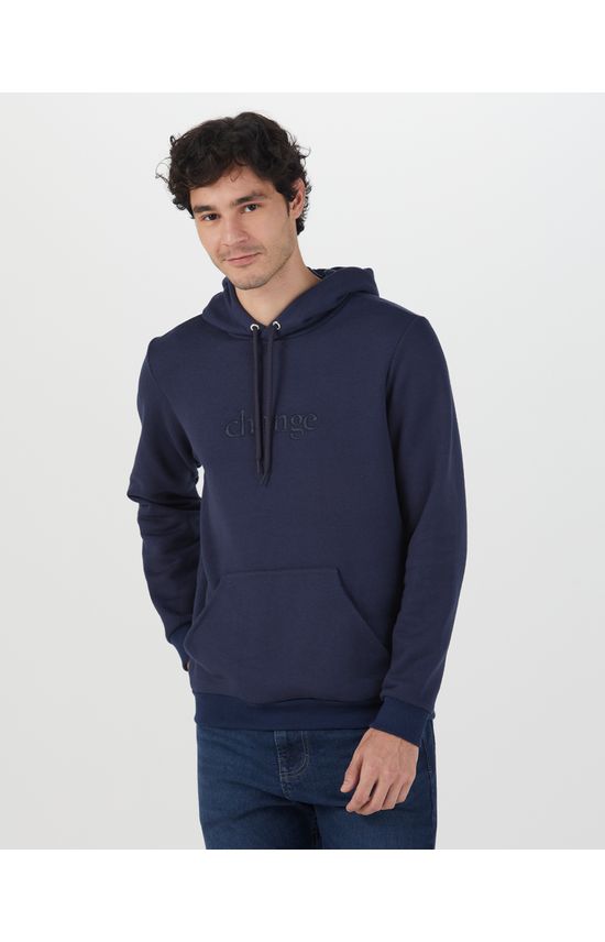 Blusão Masculino Bordado Frontal Em Moletom Pet Reciclado