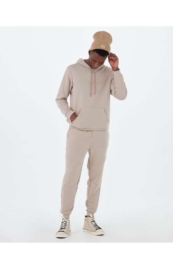 Calça Jogger Masculina Recortes Frontais Em Moletom Pet Reciclado