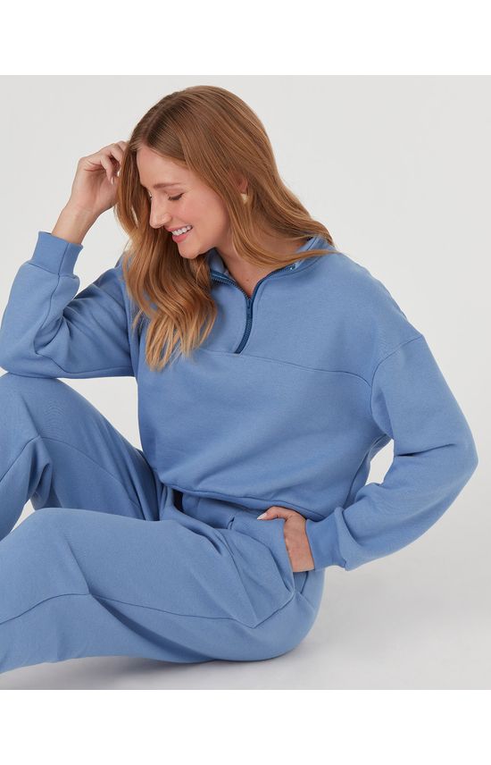 Blusão Bomber Feminino Em Moletom Soft Flanelado