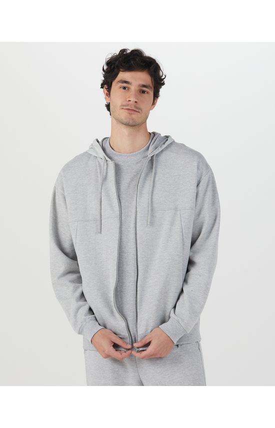 Jaqueta Masculina Relaxed Fit Estampa Costas Em Moletom Flanelado