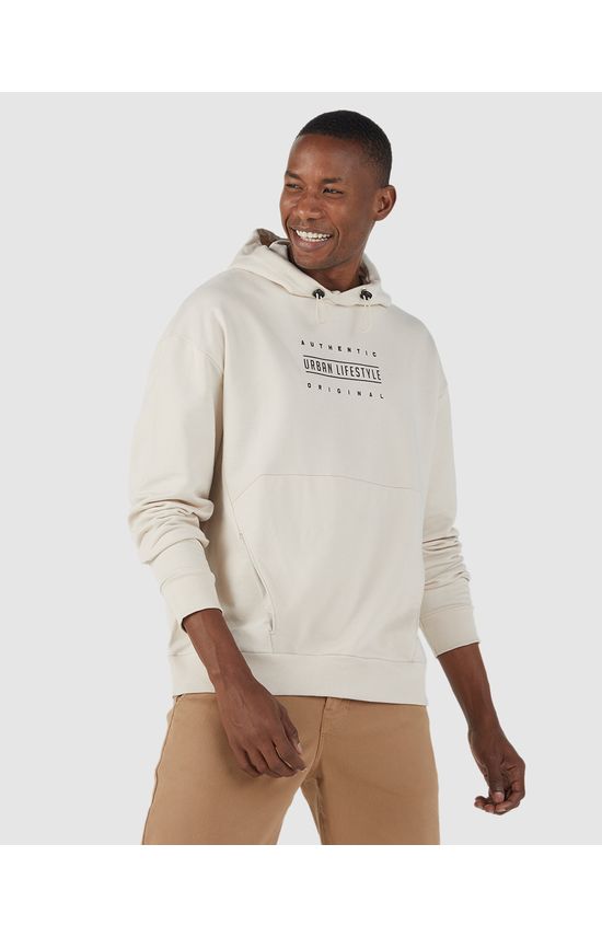Blusão Oversized Masculino Bolso Embutido Em Moletom Flanelado