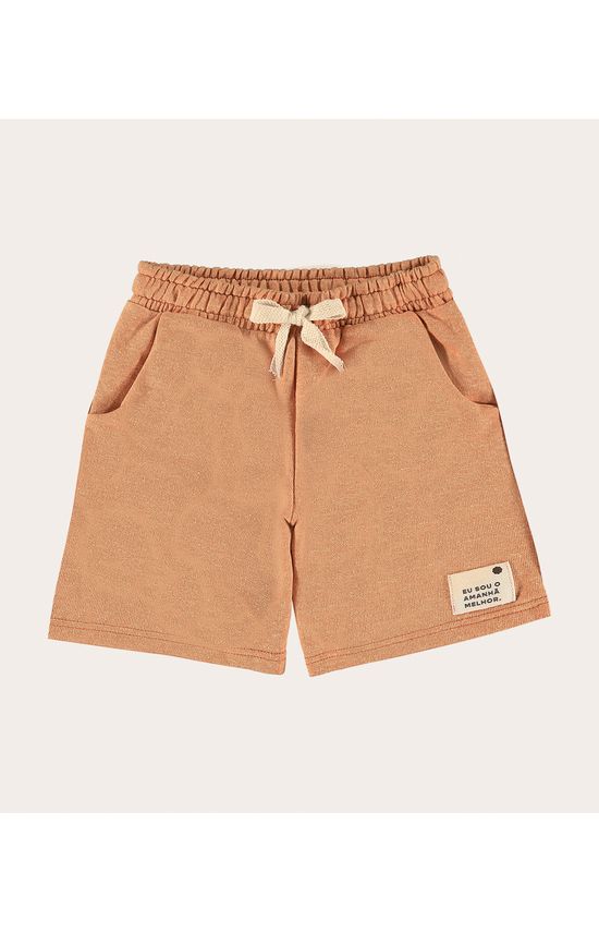 Bermuda Infantil Unissex Em Moletom Desfibrado Malwee Kids