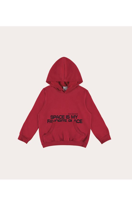 Blusão Infantil Menino Space Traveling Em Moletom Flanelado Malwee Kids