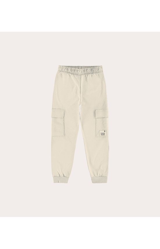 Calça Infantil Unissex Em Moletom Desfibrado Malwee Kids