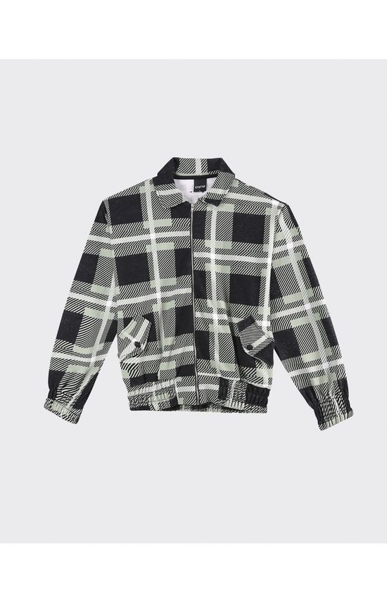 Jaqueta Oversized Feminina Xadrez Em Moletom Flanelado - ENFIM