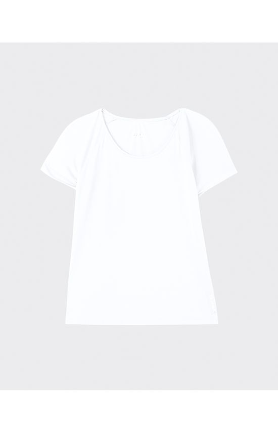 Blusa Baby Look Feminina Cava Raglan Em Malha Dry - ENFIM