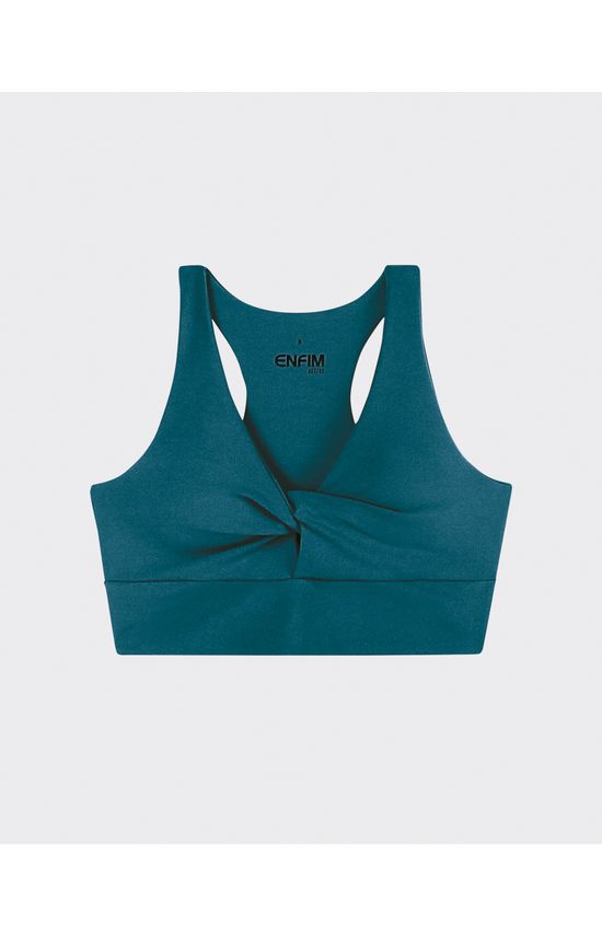Top Esportivo Frente Torcida Em Malha Proteção UV50+ - ENFIM