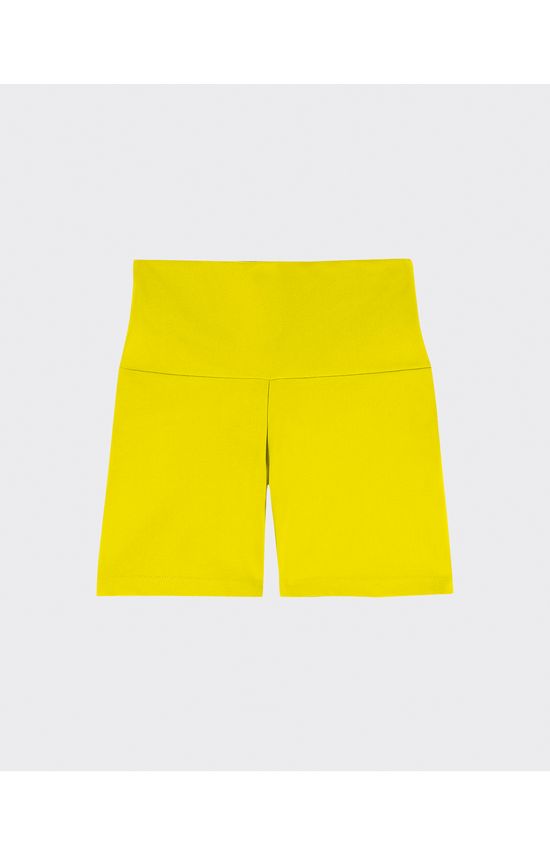 Shorts Biker Feminino Cintura Alta Malha Com Proteção UV50+ - ENFIM