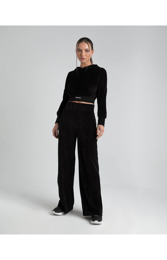 Blusão Cropped Feminino Em Malha Plush - ENFIM