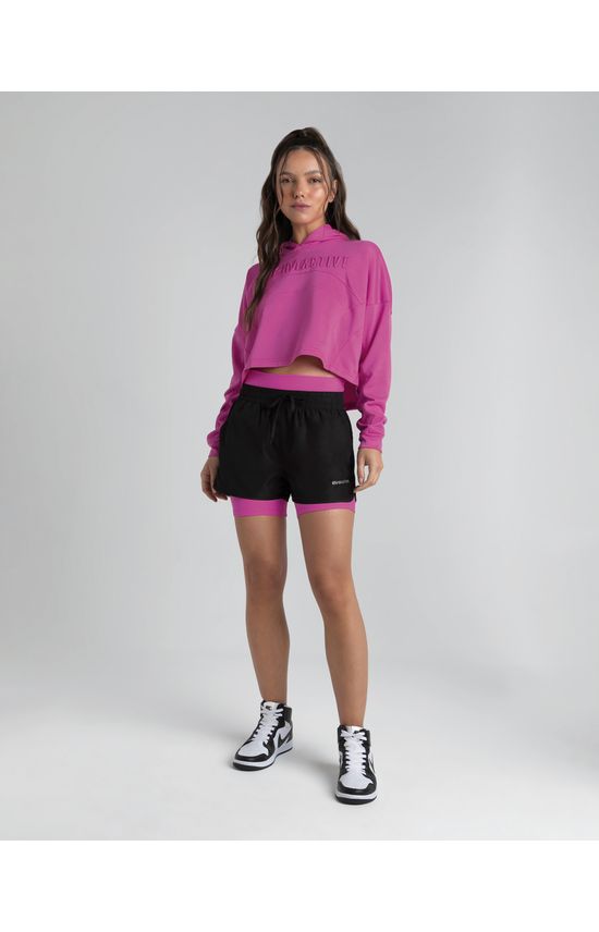 Blusão Oversized Feminino Recortes Em Moletom - ENFIM