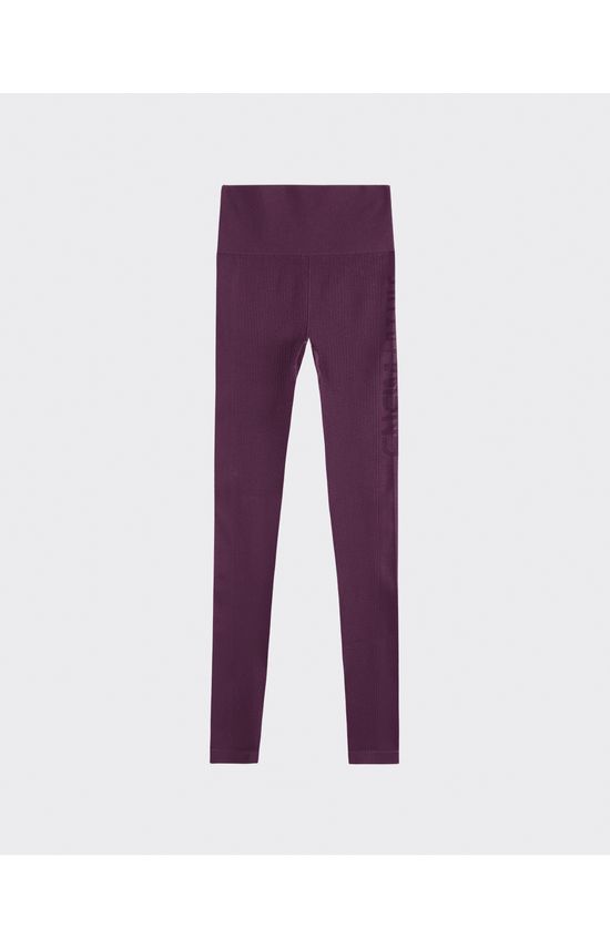 Calça Legging Seamless Em Poliamida Canelada - ENFIM