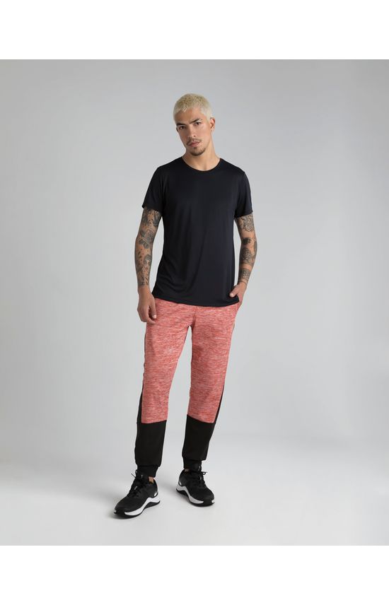 Calça Jogger Masculina Recortes Em Malha De Agasalho - ENFIM