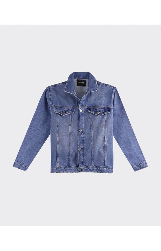 Jaqueta Oversized Masculina Em Jeans 100% Algodão - ENFIM