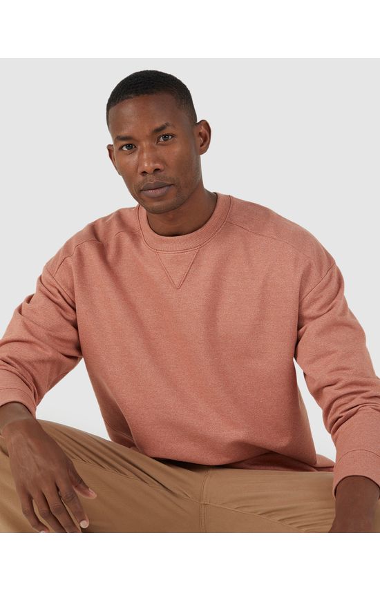 Blusão Básico Masculino Relaxed Fit Em Moletom Moulinê