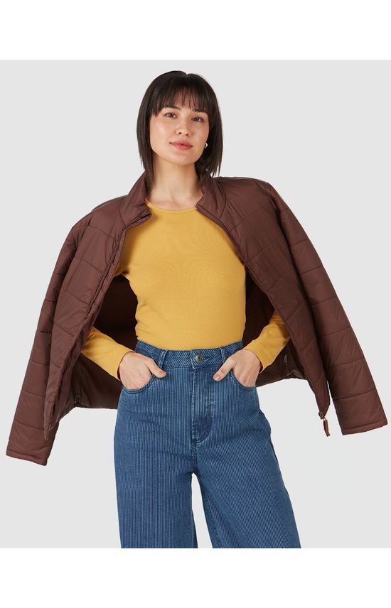Blusa Básica Feminina Decote Redondo Em Algodão