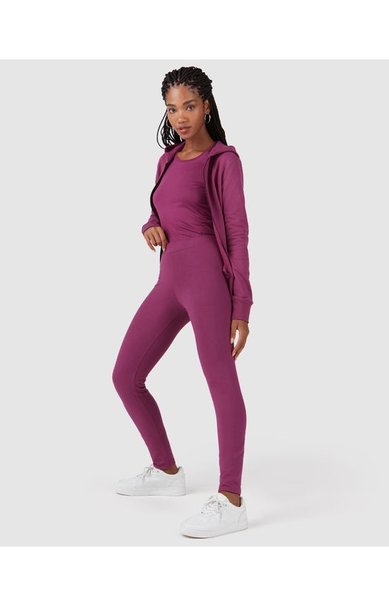 Calça Legging Básica Feminina Em Algodão