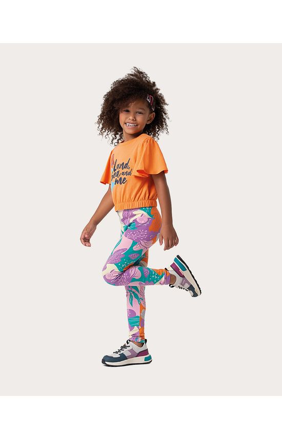 Blusa Infantil Menina Manga Ampla A Pequena Sereia Disney Malwee Kids