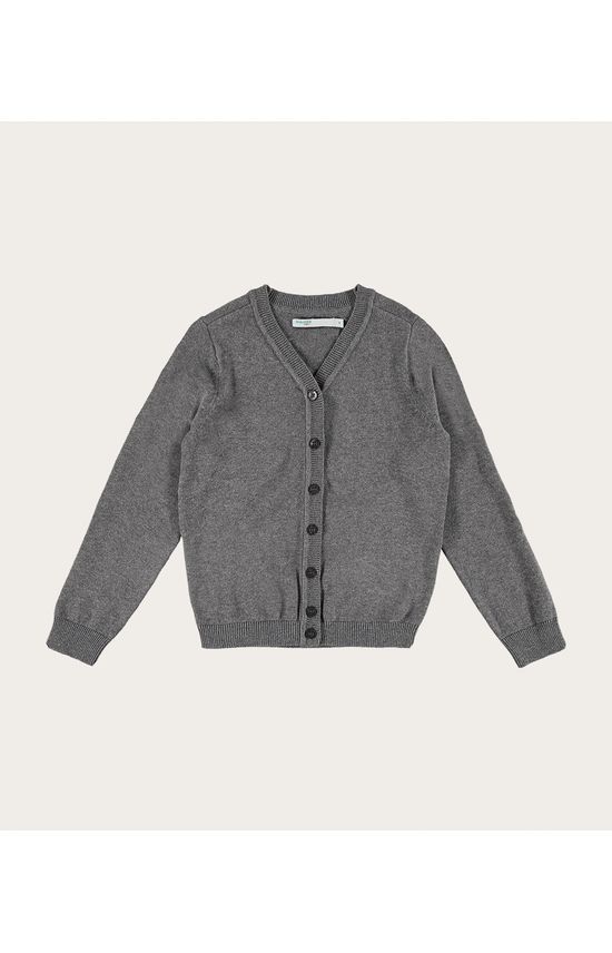Cardigan Infantil Menina Gola V Em Tricô Malwee Kids