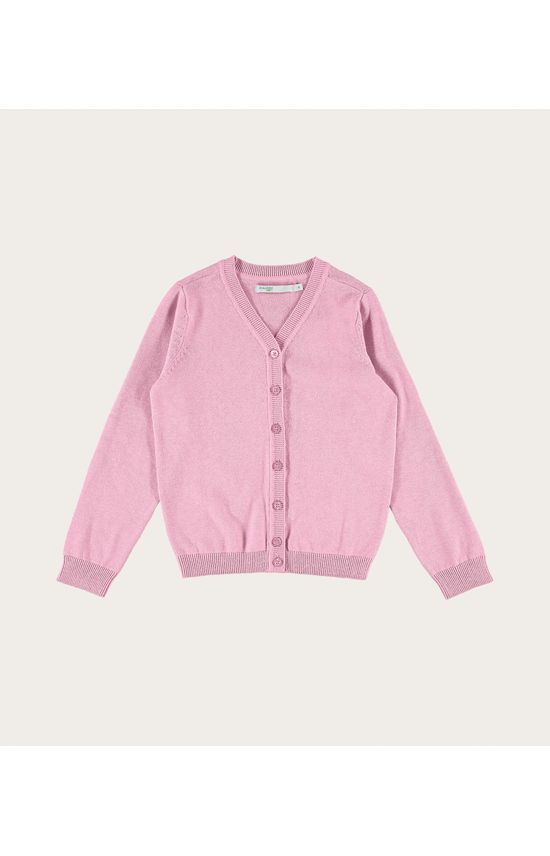 Cardigan Infantil Menina Gola V Em Tricô Malwee Kids