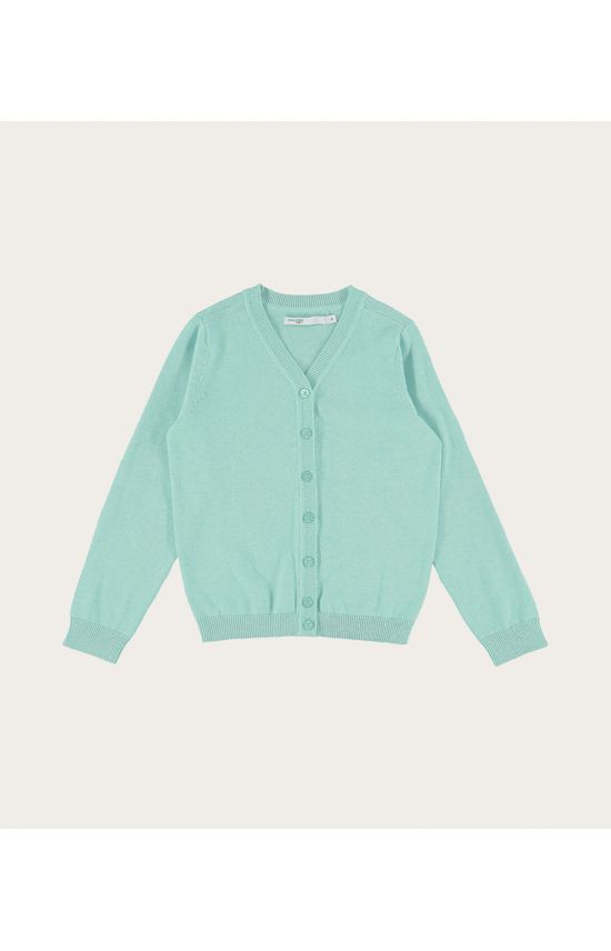 Cardigan Infantil Menina Gola V Em Tricô Malwee Kids