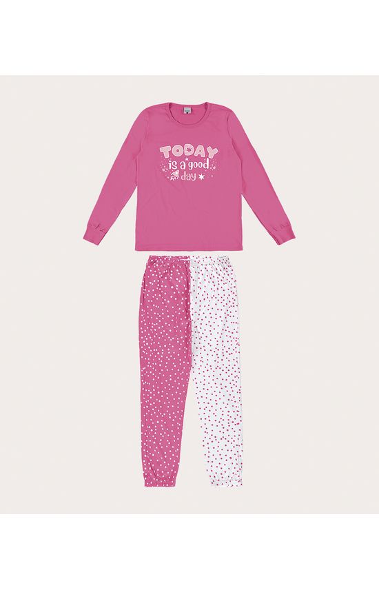 Pijama Feminino Today Is A Good Day Em Algodão