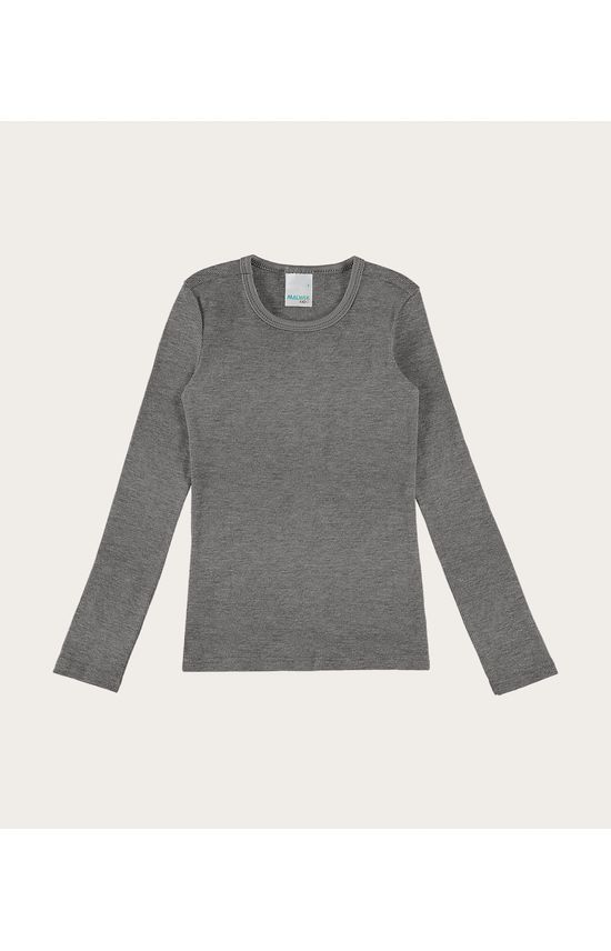 Blusa Infantil Menina Decote Redondo Em Ribana Malwee Kids