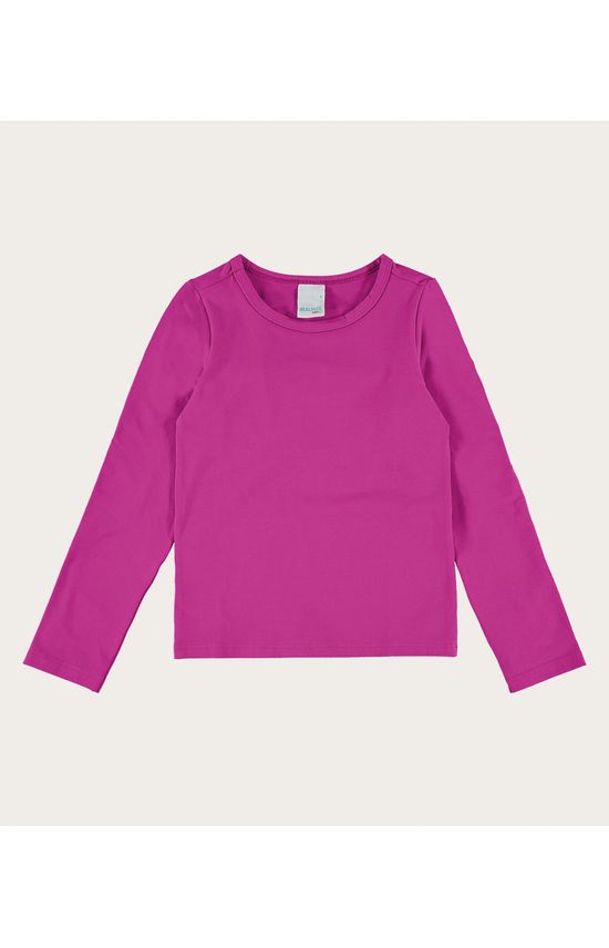 Blusa Infantil Menina Decote Redondo Em Algodão Malwee Kids