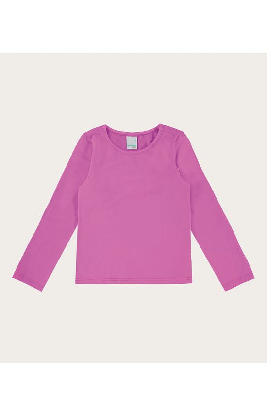 Blusa Infantil Menina Manga Longa Em Algodão Malwee Kids