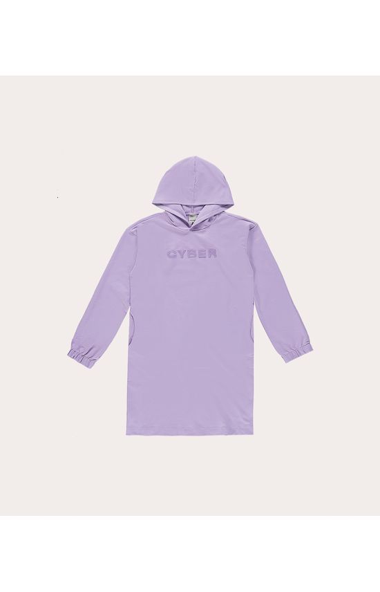 Vestido Menina Cyber Em Moletom Stretch Malwee Kids
