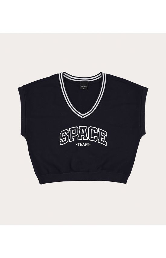 Colete Menina Space Team Em Moletinho Malwee Kids