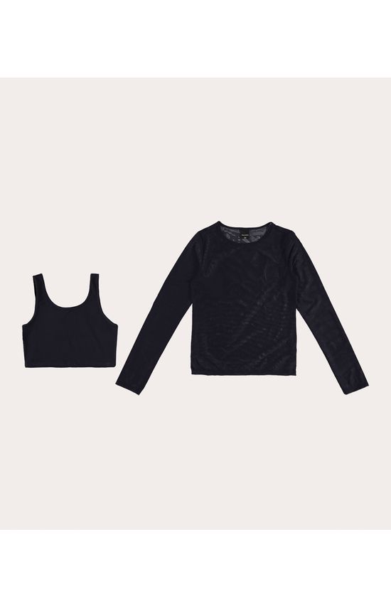 Conjunto Menina Top E Blusa Malwee Kids