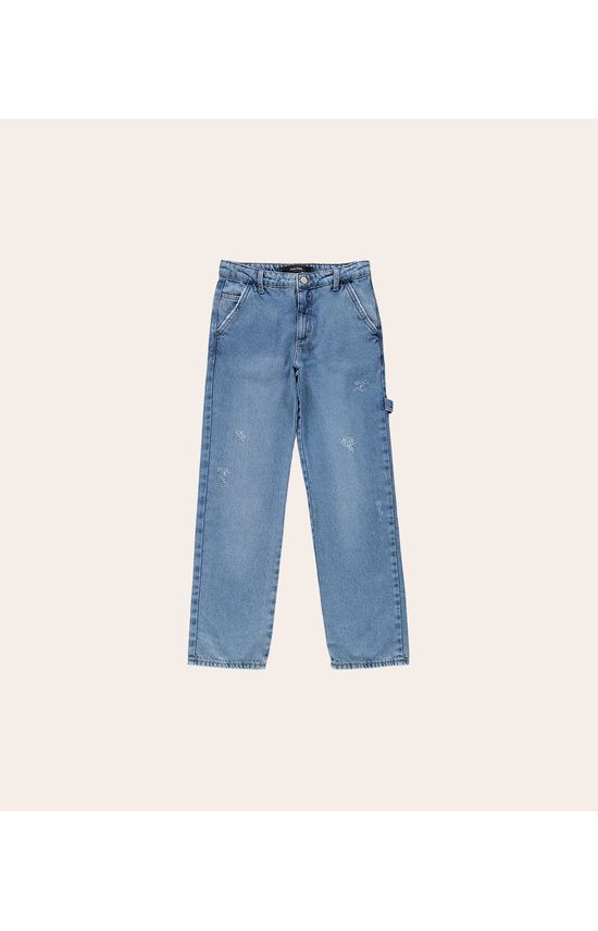 Calça Menino Loose Fit Em Jeans Malwee Kids