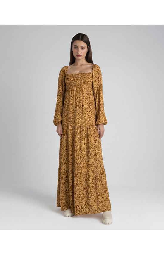 Vestido Longo Feminino Três Marias Em Viscose