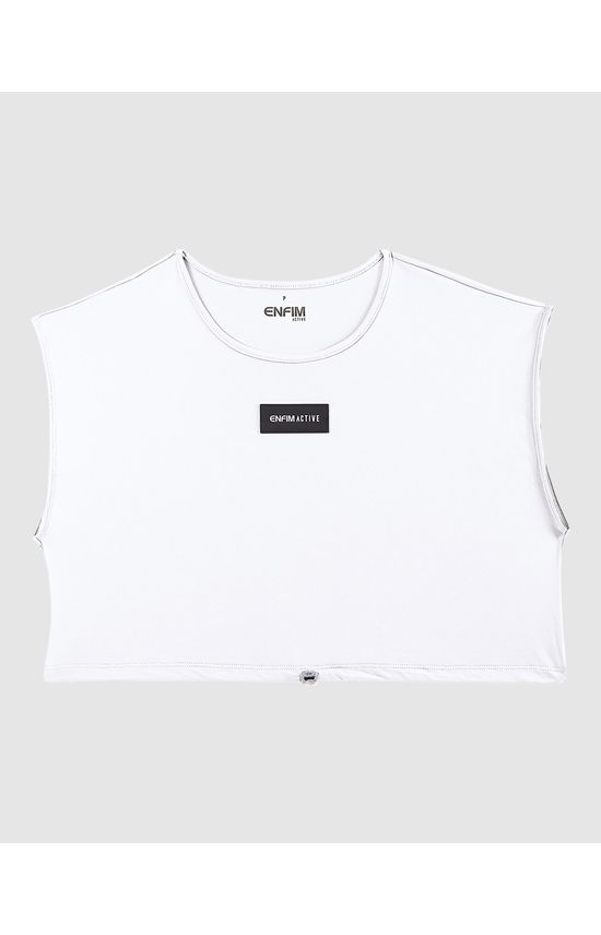 Blusa Cropped Feminina Barra Com Regulador Malha Proteção UV50+ - ENFIM