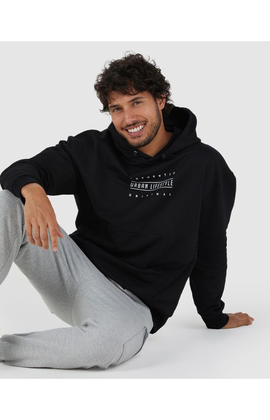 Blusão Oversized Masculino Become The Change Em Moletom Felpado