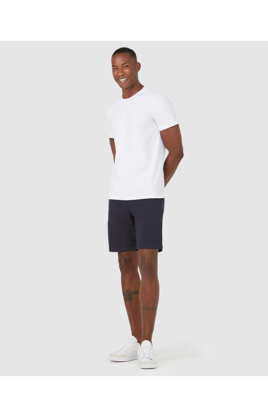 Bermuda Slim Masculina Bolso Faca Em Sarja Com Elastano