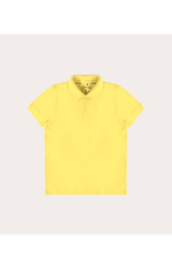 Camisa Polo Infantil Menino Peitilho Frontal Em Algodão Malwee Kids