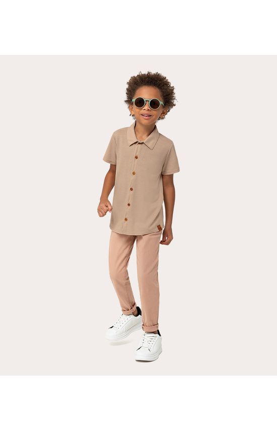 Camisa Infantil Menina Manga Curta Em Piquê Rajado Malwee Kids
