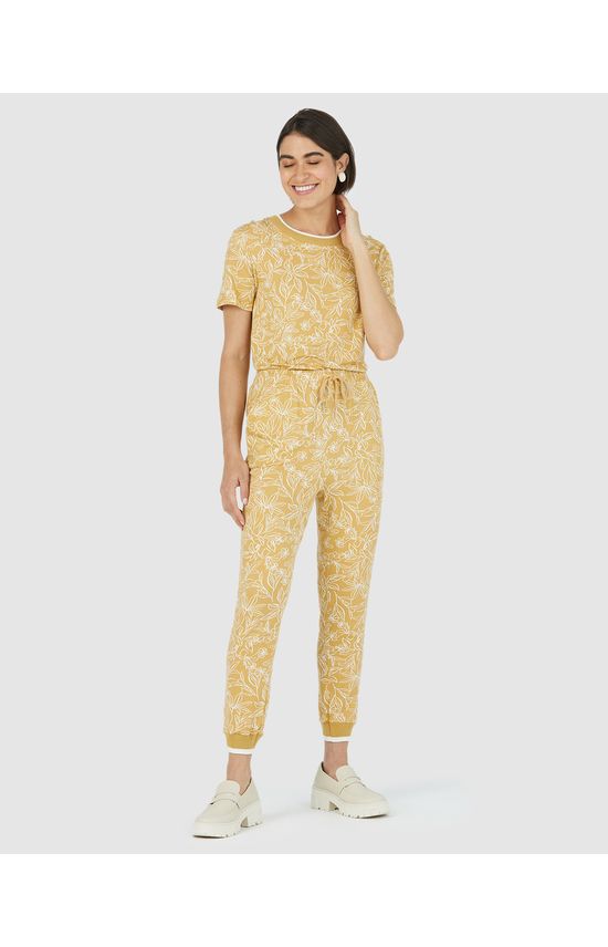 Calça Jogger Feminina Barra Retilínea Em Moletinho Stretch De Viscose