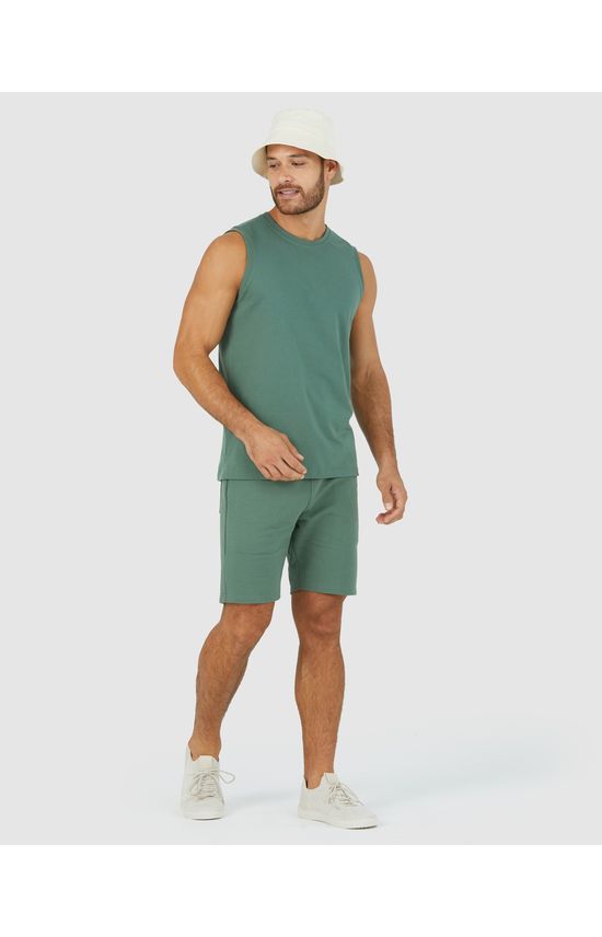 Bermuda Básica Masculina Slim Fit Em Moletom Sem Flanela