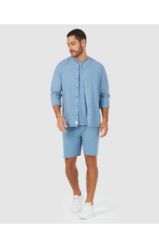 Bermuda Básica Masculina Slim Fit Em Moletom Sem Flanela